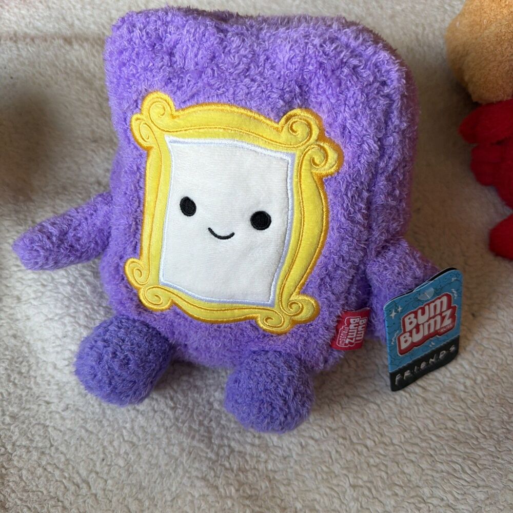 Brand New w/Tag- FRIENDS Bum Bumz - Purple Door Peep Hole Plush  Stuffed Toy